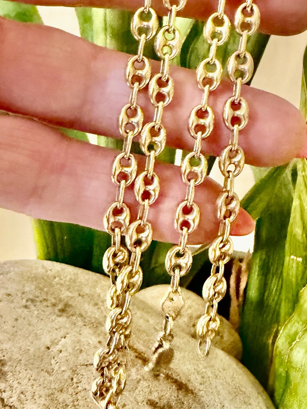 14 karat gold, mariner chain - Picture 1 of 5